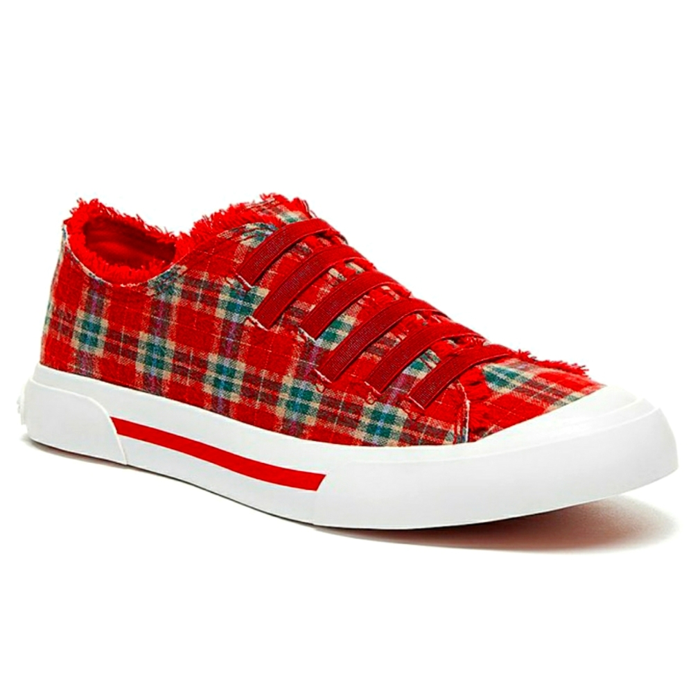NWT Red Jokes Fromburg Plaid Sneaker from Rocket Dog - Women's Size 8